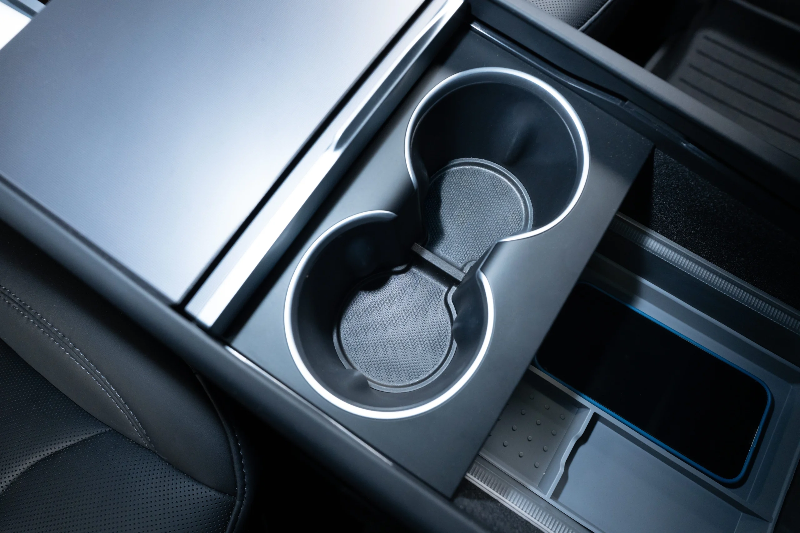 Alternative view of Model Y 2025+ Juniper Center Console Cup Holder Insert