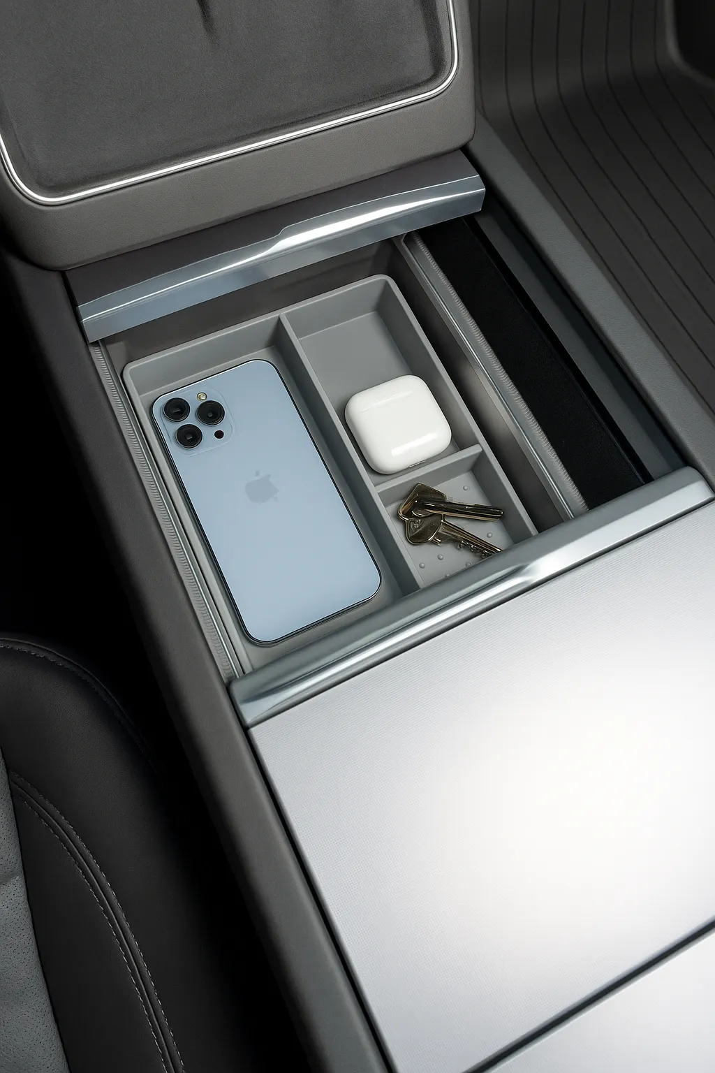 Premium Center Console Organizer for Tesla Model Y 2025+ Juniper - Image 2